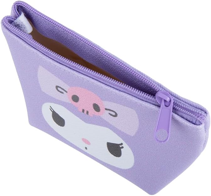 Daiso Kuromi Face Boat Shape Mini Pouch - Purple - Image 3